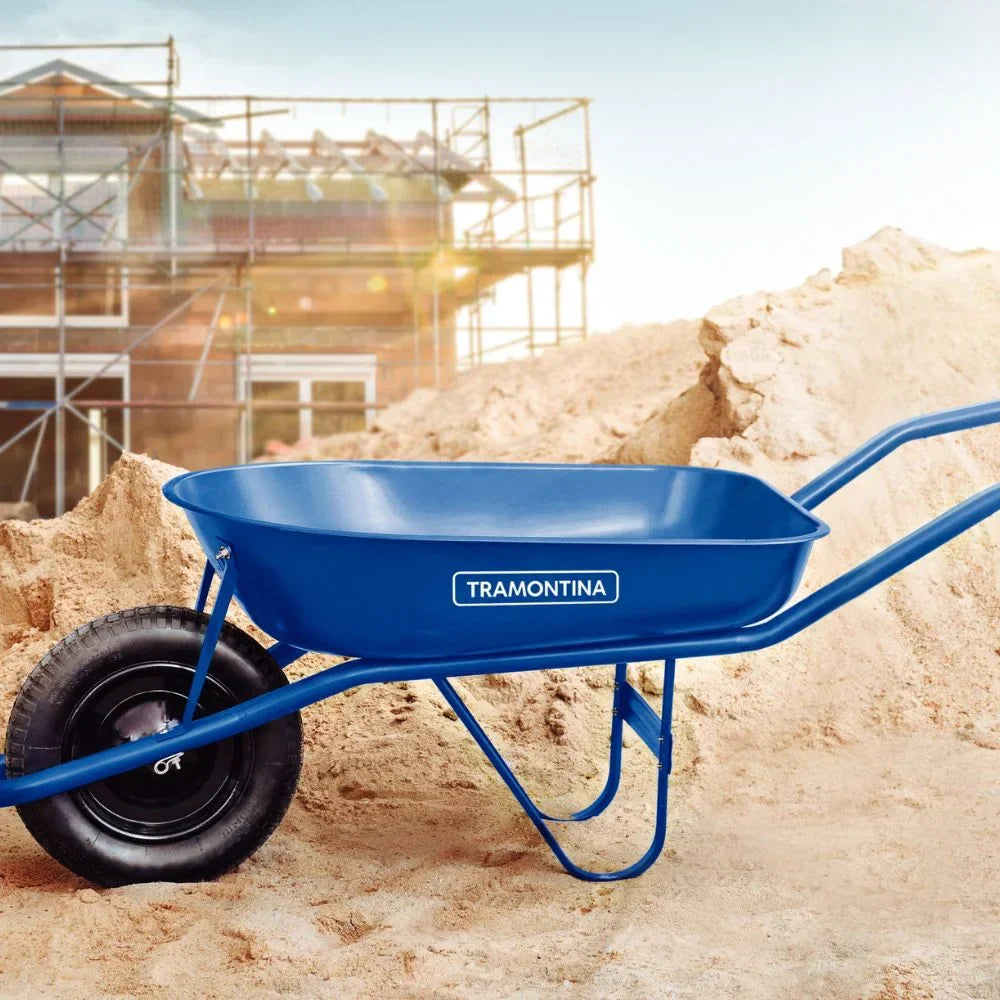 Carrinho de Mão com Caçamba 50L Metálica Rasa TRAMONTINA-77704432