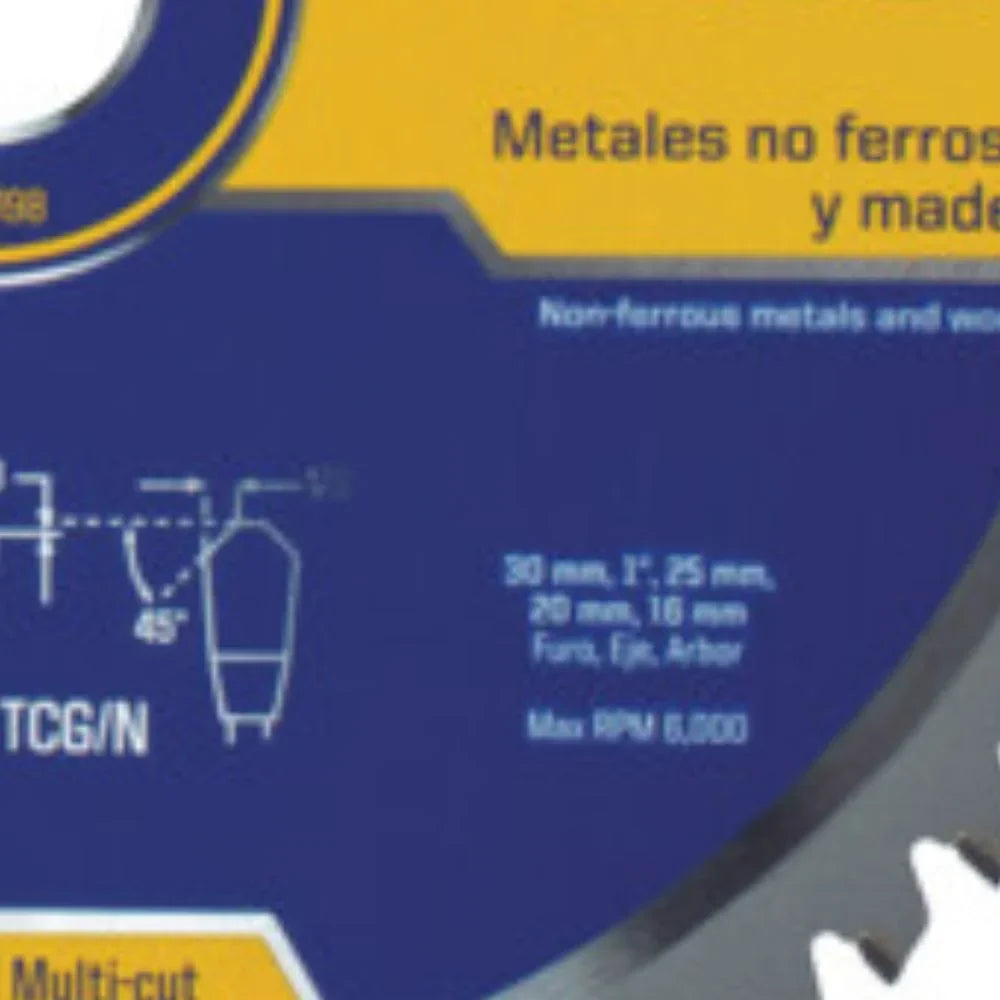 Disco de Serra Circular Multicorte 60 Dentes 10 Pol. IRWIN-15198