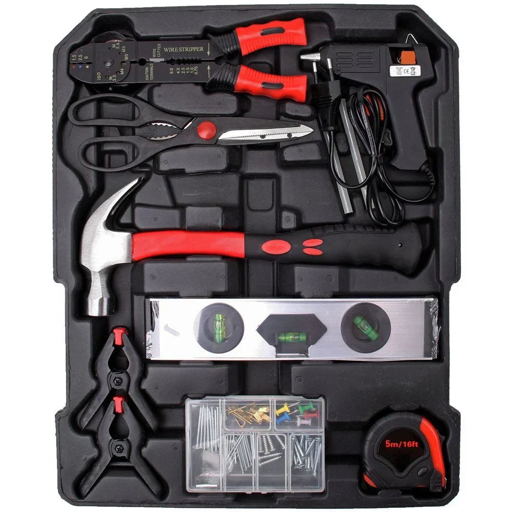 Kit Ferramentas Manuais com Maleta de Alumínio 186 Peças LITH-LT2010