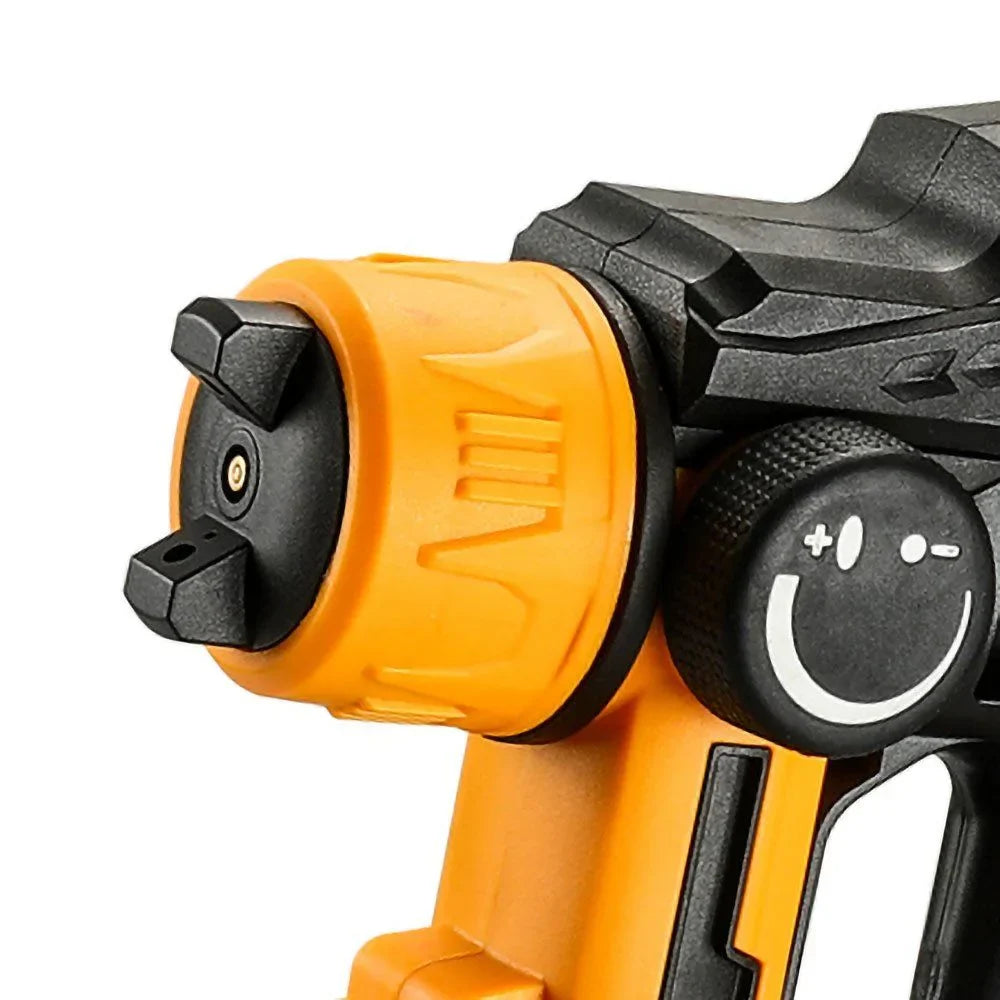 Pistola de Pintura Pulverizadora HVLP Elétrica 600W 1200ml Luz de LED com 3 Bicos e Acessórios DEKO-DKSG60K1