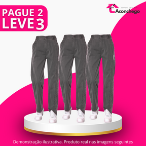 [Pague 2 Leve 3] Calça Feminina Ravena em Seda Gelo Poliéster e Elastano (A Queridinha de 2025)