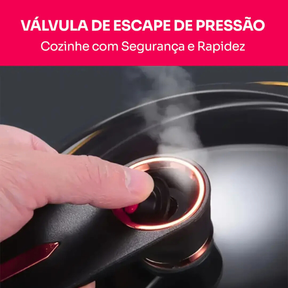 [Leve 2 Pague 1] Panela de Aço Inox Duble Anti-Explosões 8 em 1 + BRINDE: Kit Utensílios