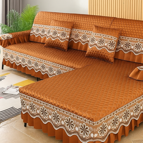 [Leve 2 Pague 1] Capa de Sofá Imperial em Tecido Nobre (Sala 5 Estrelas em Segundos!) +2 BRINDES: 2 Almofadas