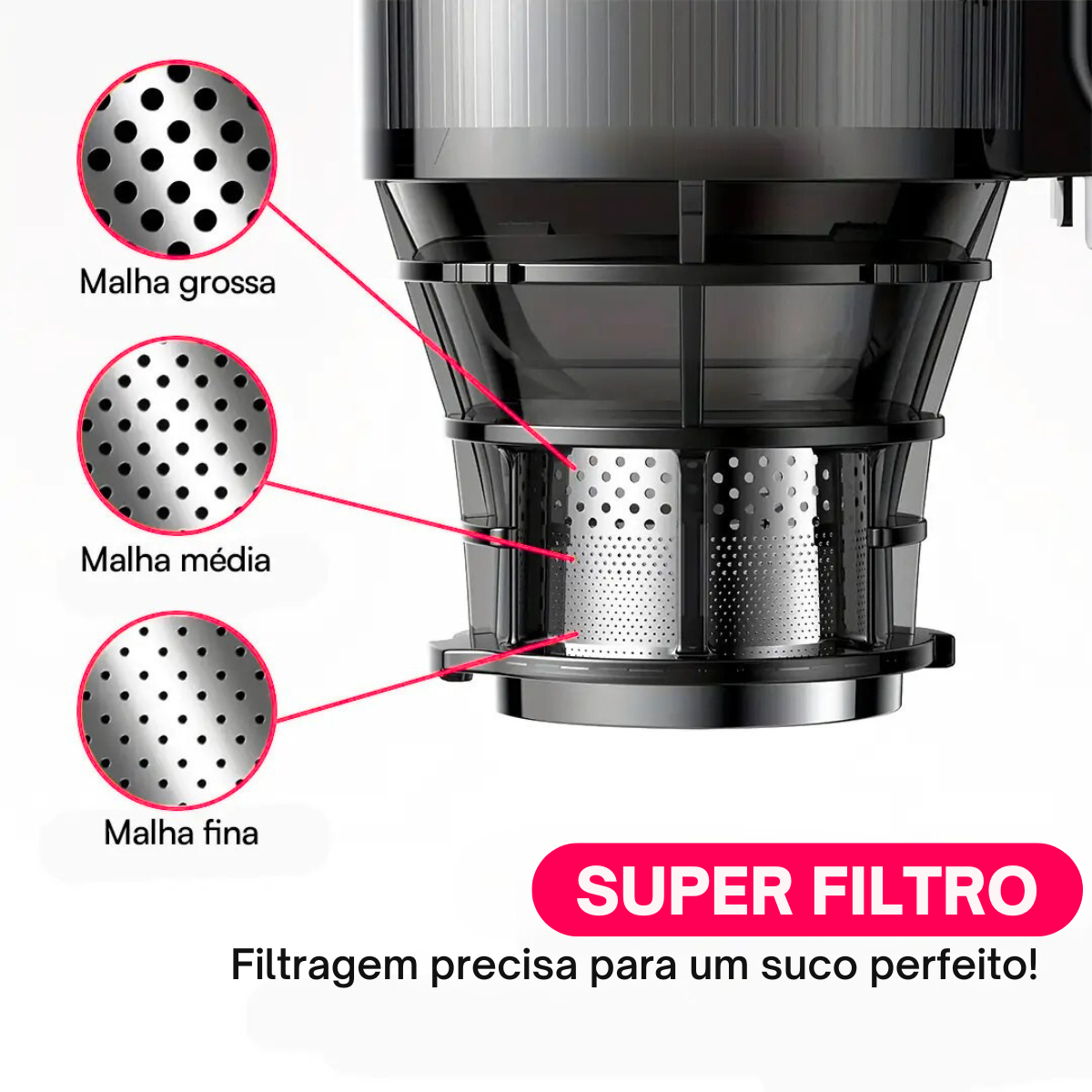 [LEVE, PAGUE 1] Espremedor de Mastigação Lenta Profissional | Somente Hoje!