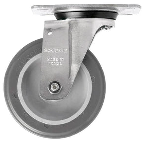 Rodizio Giratório PVC L12 100mm para até 65kg SCHIOPPA-GL412-BP