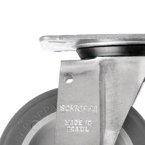 Rodizio Giratório PVC L12 100mm para até 65kg SCHIOPPA-GL412-BP