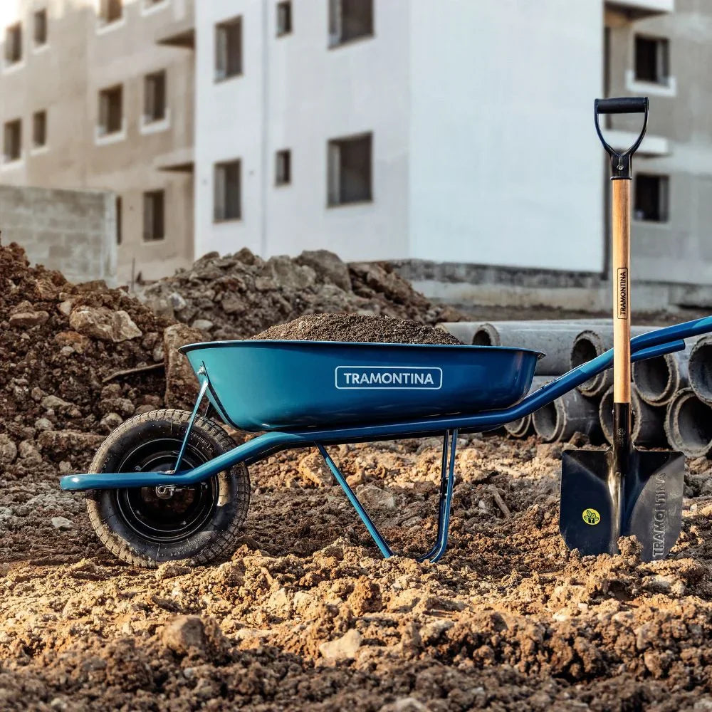Carrinho de Mão com Caçamba 50L Metálica Rasa TRAMONTINA-77704432
