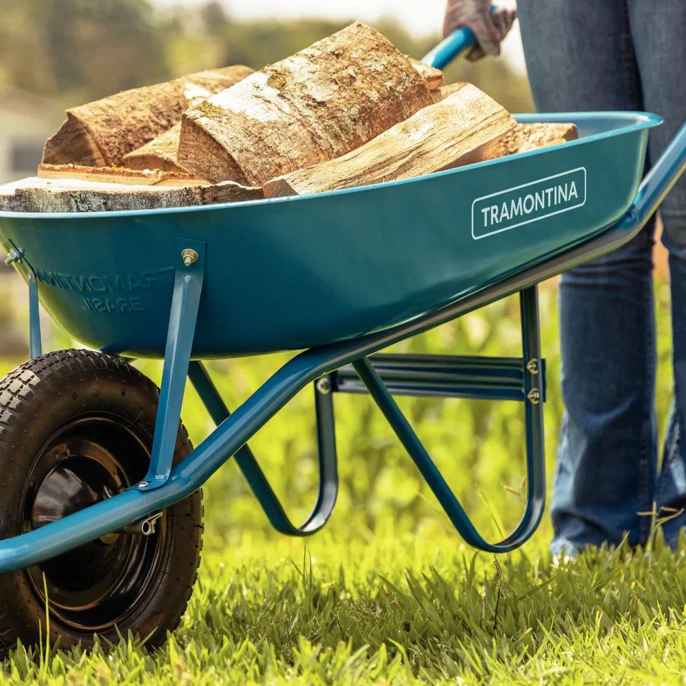 Carrinho de Mão com Caçamba 50L Metálica Rasa TRAMONTINA-77704432