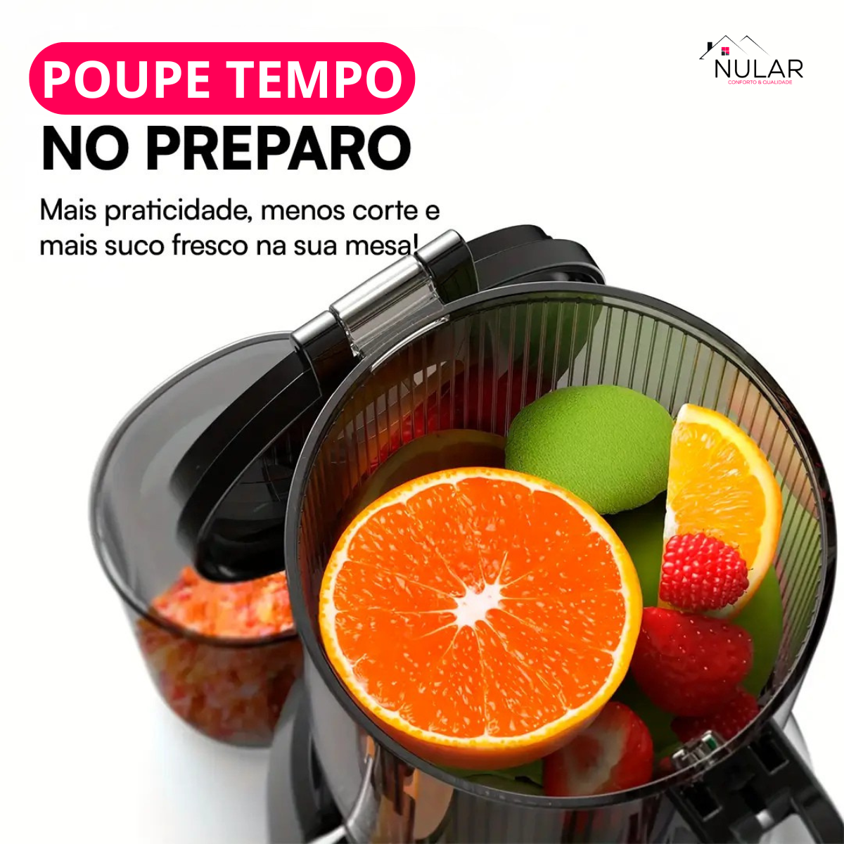 [LEVE, PAGUE 1] Espremedor de Mastigação Lenta Profissional | Somente Hoje!