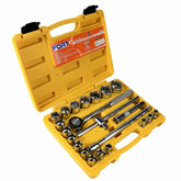 Jogo de Soquetes Estriados de 1/2 Pol. com 22 Peças em Cr-V Cromo Vanádio FORTGPRO-FG8950