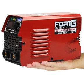 Combo Máquina de Solda Inversora MMA 100A 110V + Máscara de Solda FORTGPRO-K9211