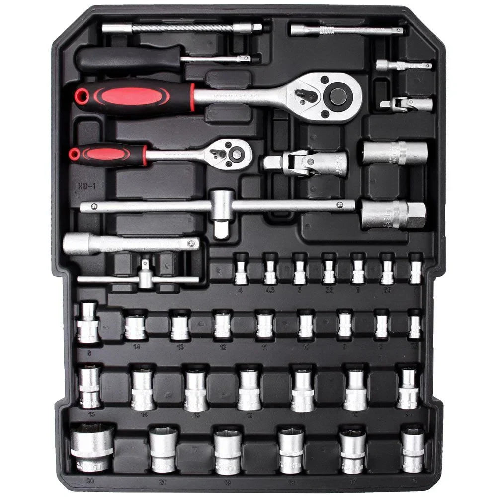 Kit Ferramentas Manuais com Maleta de Alumínio 186 Peças LITH-LT2010