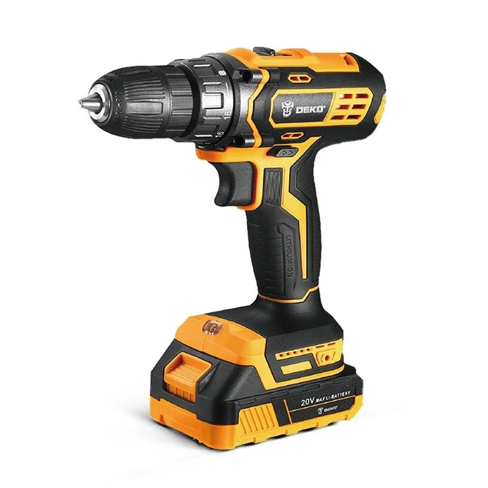 Parafusadeira Furadeira 3/8 Pol. 20V com Bateria e Carregador Bivolt DEKO-DKCD20XL01-H5