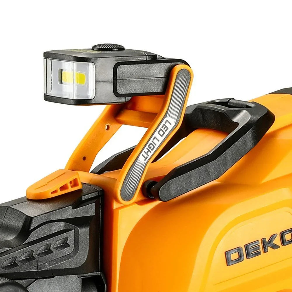 Pistola de Pintura Pulverizadora HVLP Elétrica 600W 1200ml Luz de LED com 3 Bicos e Acessórios DEKO-DKSG60K1