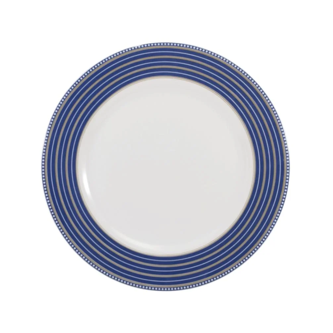 Jogo Aparelho de Jantar  Azul Royale Chá e Café - SERVE ATÉ 6 PESSOAS [ + BRINDE - KIT 6 TAÇAS ]