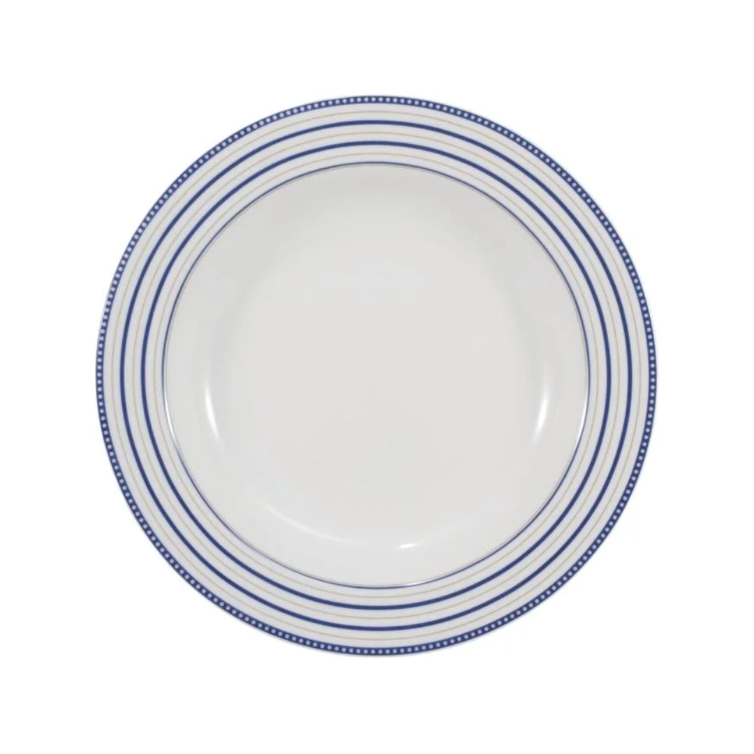 Jogo Aparelho de Jantar  Azul Royale Chá e Café - SERVE ATÉ 6 PESSOAS [ + BRINDE - KIT 6 TAÇAS ]