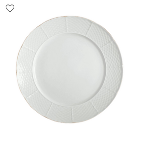 Jogo Aparelho de Jantar Branco Ouro - SERVE ATÉ 6 PESSOAS  [ + BRINDE - KIT 6 TAÇAS ]