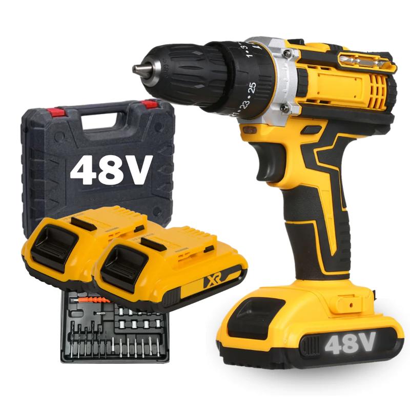 [PROMOÇÃO BLACK FRIDAY] Parafusadeira Furadeira 48V 2 Baterias Com Maleta e Acessórios Completo