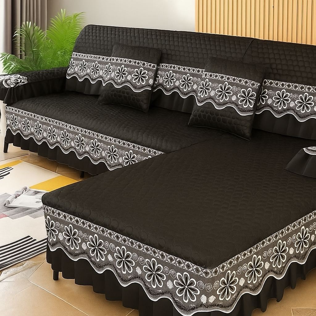 [Leve 2 Pague 1] Capa de Sofá Imperial em Tecido Nobre (Sala 5 Estrelas em Segundos!) +2 BRINDES: 2 Almofadas