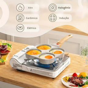 [Leve 2 Pague 1] Frigideira Titanix Multifunções 4 em 1 + Tampa de Vidro Temperado / BRINDE: KIT Utensílios