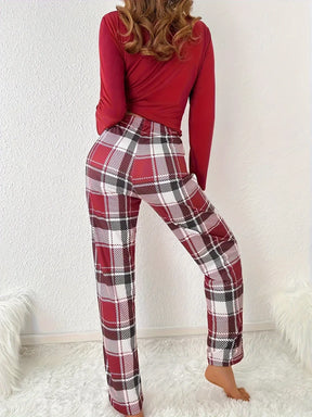 Leve 2 Pague 1] Pijama Feminino Ursinho do Inverno (Proteção e conforto térmico) + BRINDE: 1 Pantufa Antifrío + estilo para usar em casa