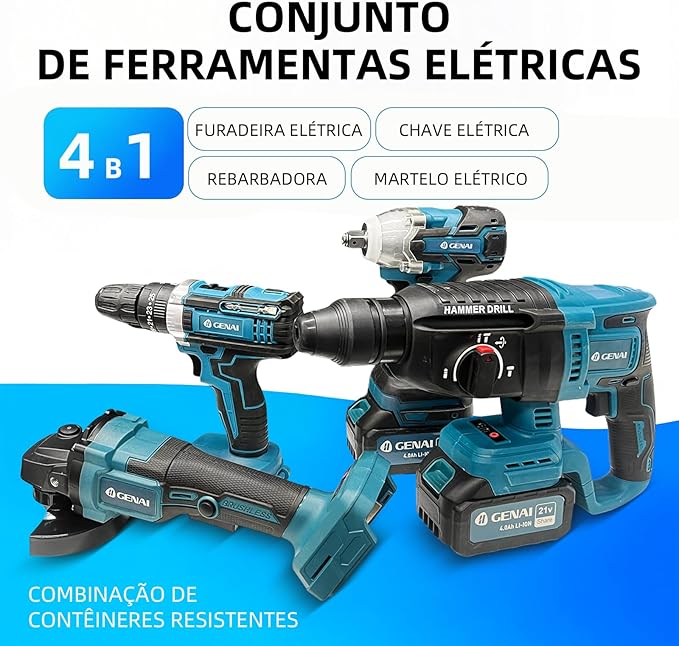 Kit de Ferramentas 4 em 1 Multifuncional Portátil