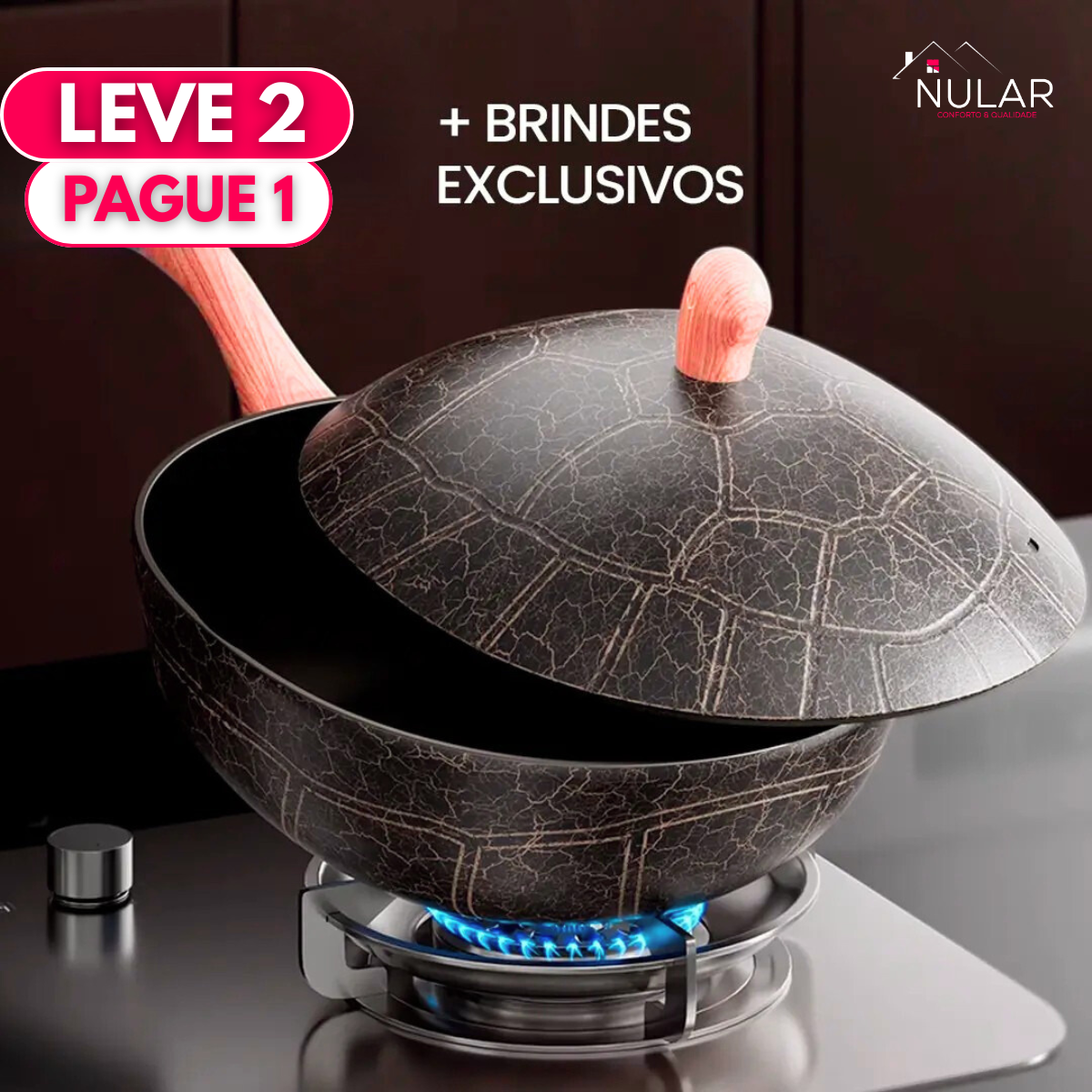 [Leve 2 Pague 1] Panelas de Aço Antiaderente Premium + BRINDE: Kit de Utensílios