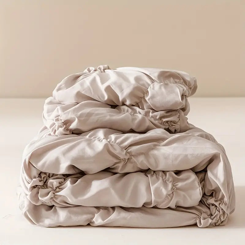 [Leve 2 Pague 1] Roupa de Cama Amalfi em Tecido Nobre (Beleza Atemporal para Noites Inesquecíveis!) +3 BRINDES: 2 Capas de Travesseiro e Edredom