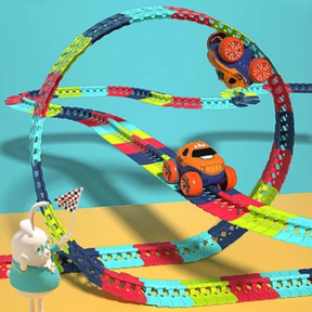 [Leve 2 Pague 1] Mega Pista de Carrinho Elétrico Track Mágic + BRINDE: 2 Carrinhos Dino Turbo
