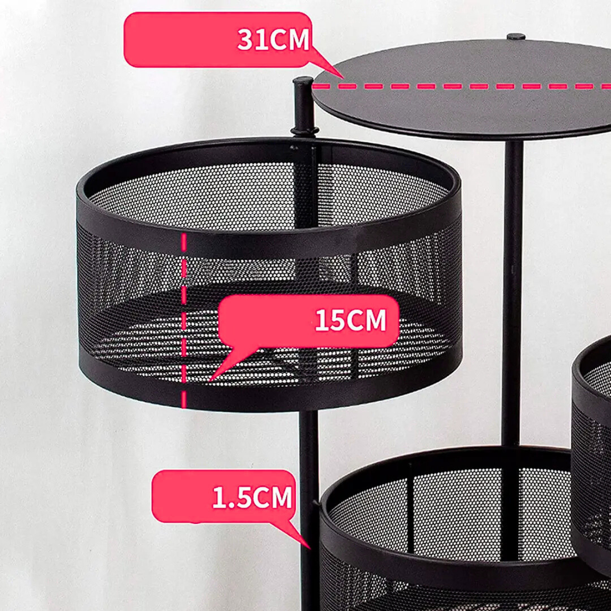 [LEVE 2 PAGUE 1] Fruteira Articulada de Aço Inox Rotativa + BRINDE: Kit de Utensílios de Cozinha