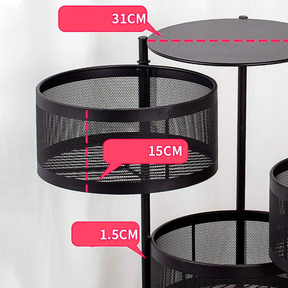 [LEVE 2 PAGUE 1] Fruteira Articulada de Aço Inox Rotativa + BRINDE: Kit de Utensílios de Cozinha