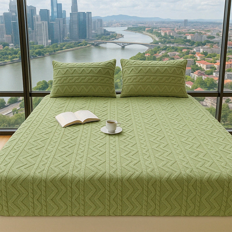 [Leve 2 Pague 1] Roupa de Cama Aconchego Espessa em Algodão (Sensação Única de Conforto e Elegância!) +BRINDES: 2 Capas Para Travesseiros