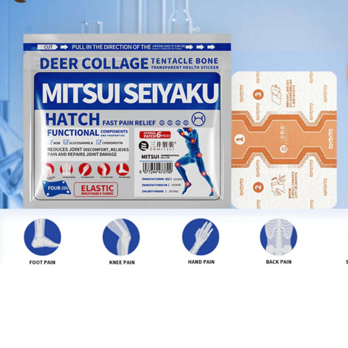 Fita Japonesa Alívio Instantâneo - Efeito Ice Mentol