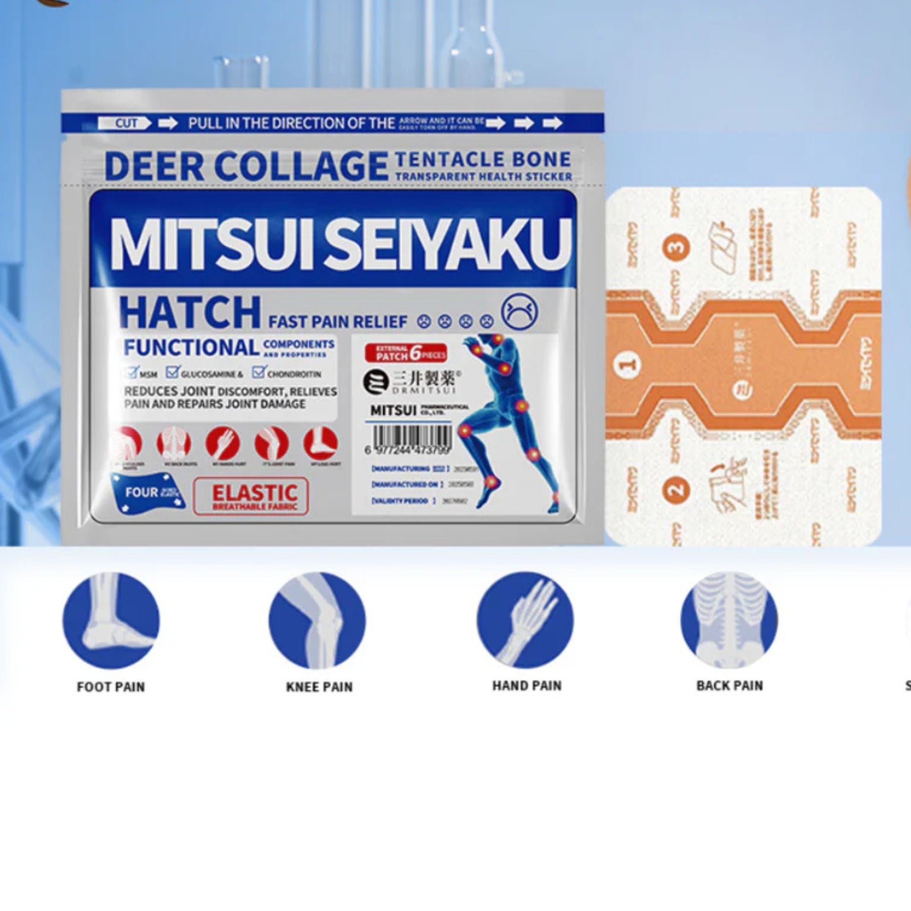 Fita Japonesa Alívio Instantâneo - Efeito Ice Mentol