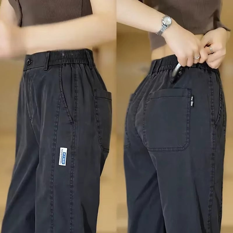 [Pague 2 Leve 3] Calça Feminina Ravena em Seda Gelo Poliéster e Elastano (A Queridinha de 2025)