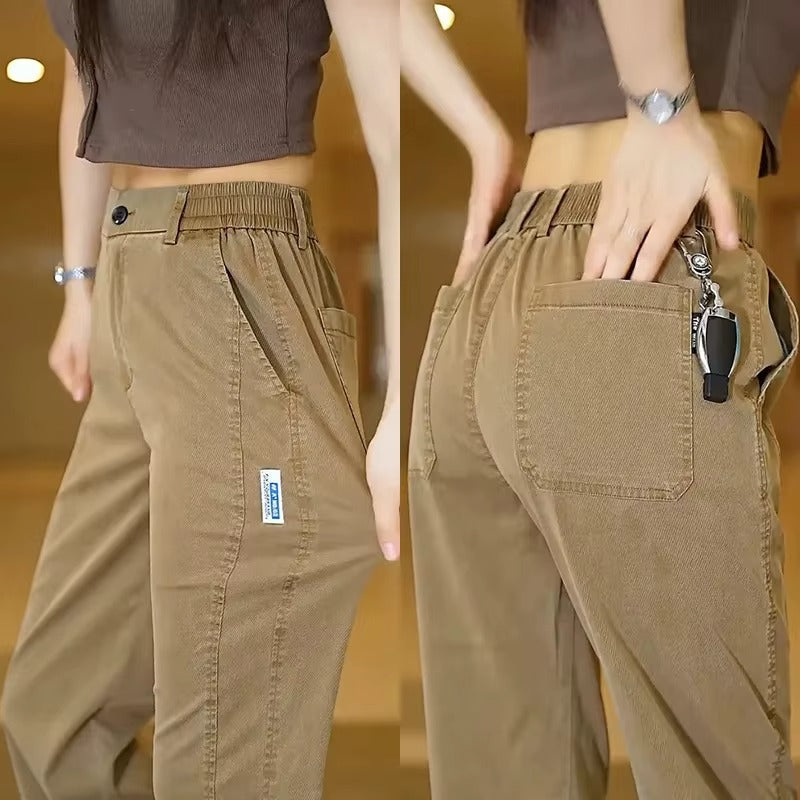 [Pague 2 Leve 3] Calça Feminina Ravena em Seda Gelo Poliéster e Elastano (A Queridinha de 2025)