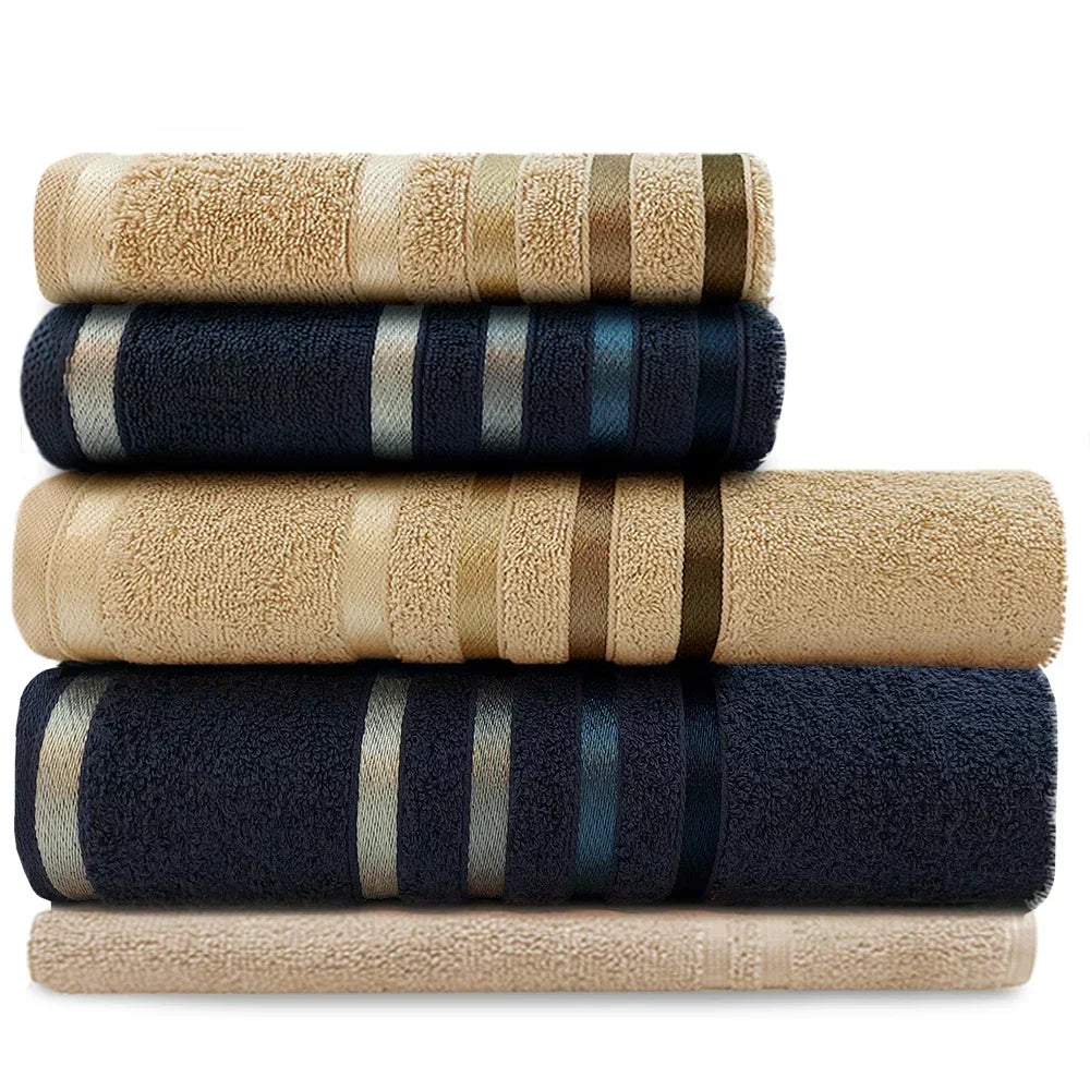 Jogo De Banho 5 Peças 450g/M² Karsten Toalhas 100% Algodão Premium
