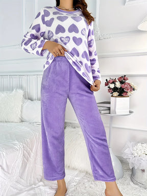 [Leve 2 Pague 1] Pijama Feminino Refúgio Quente (Aconchego total no frio) + BRINDE: 1 Pantufa Nuvem Antiaderente