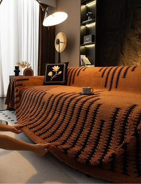 [Leve 2 Pague 1] Capa de Sofá Zaviani em Algodão e Poliéster (Encanto para o seu lar!) +BRINDES: 2 Capas de Almofadas