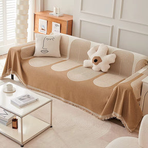 [Leve 2 Pague 1] Capa de Sofá Rovelle em Algodão e Poliéster (Conforto e Charme Único!) +BRINDES: 2 Capas de Almofadas