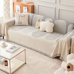 [Leve 2 Pague 1] Capa de Sofá Rovelle em Algodão e Poliéster (Conforto e Charme Único!) +BRINDES: 2 Capas de Almofadas