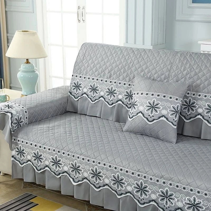 [Leve 2 Pague 1] Capa de Sofá Imperial em Tecido Nobre (Sala 5 Estrelas em Segundos!) +2 BRINDES: 2 Almofadas