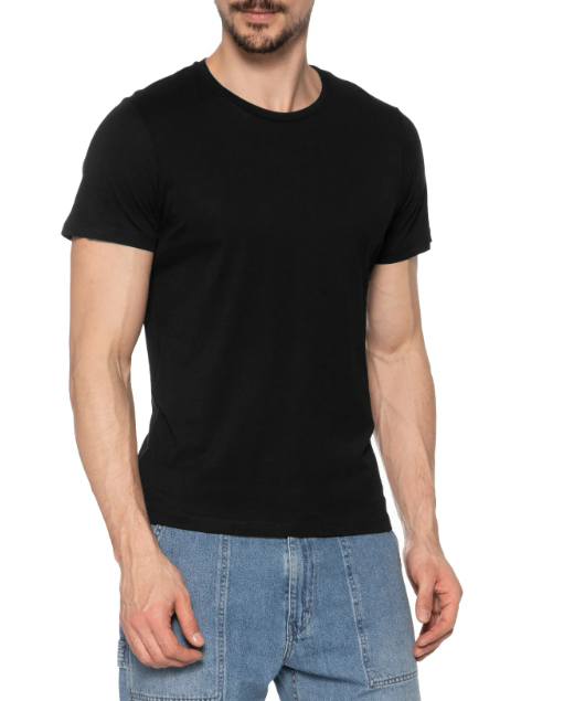 Kit 3 Camisetas Básicas Preto Azul Marinho e Cinza